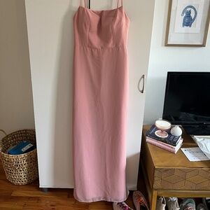 Azazie Tayla Chiffon Bridesmaid Dress - Rosette color / size A8
